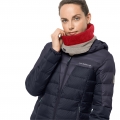 Jack Wolfskin Schlauchschal (Halstuch) Chilly Walk Loop aus warmem, hochflorigem Fleece hellgrau